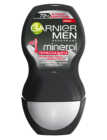Garnier Mineral Активный контроль Термозащита Роликовый дезодорант